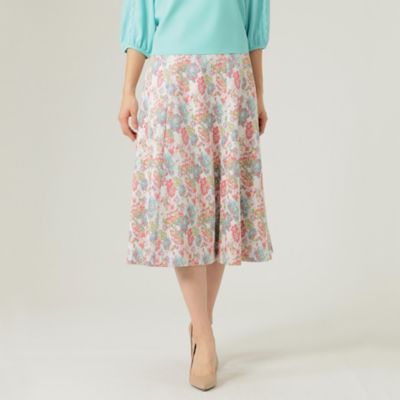 ＜TO BE CHIC (Women)＞ペインティングフラワージャカード　スカート（Ｗ５Ｓ０５１１７＿＿）
