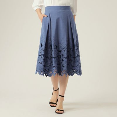 ＜TO BE CHIC (Women)＞デニムカットワーク　スカート（Ｗ５Ｓ０６１２５＿＿）