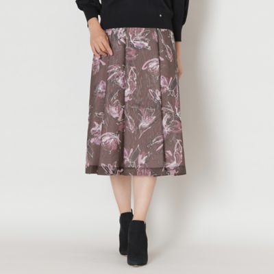 ペインティングフラワープリント スカート（W5S06428＿＿