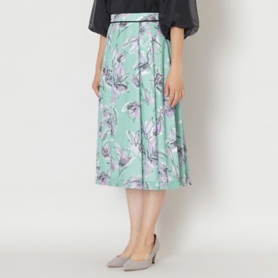 ペインティングフラワープリント スカート（W5S06428＿＿