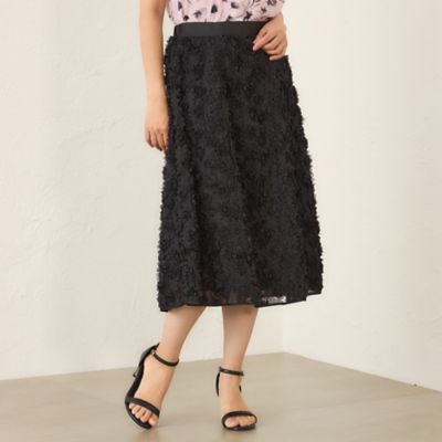 ＜TO BE CHIC (Women)＞立体フラワー刺しゅう　スカート（Ｗ５Ｓ０６６２１＿＿）