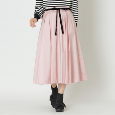 TO BE CHIC タフタスカート 大人百花 掲載】マイクロタフタ タックスカート