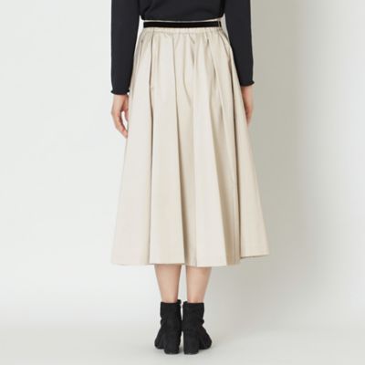 TO BE CHIC タフタスカート 大人百花 掲載】マイクロタフタ タックスカート