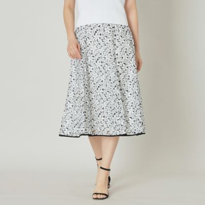 ＜TO BE CHIC (Women)＞ジャスミンプリントパネル　スカート（Ｗ５Ｓ１０５３４＿＿）
