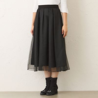 オーガンザ イレギュラータックスカート（W5S12645＿＿