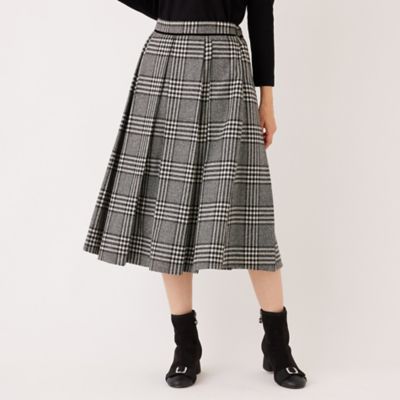 ＜TO BE CHIC (Women)＞グレンチェック　タックスカート（Ｗ５Ｓ１４６５３＿＿）
