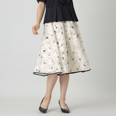 ＜TO BE CHIC (Women)＞オパールラインフラワープリント　スカート（Ｗ５Ｓ１５１７０＿＿）