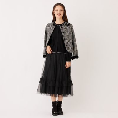 チュールヘムボーダー フレアスカート（W5S15656＿＿） | TO