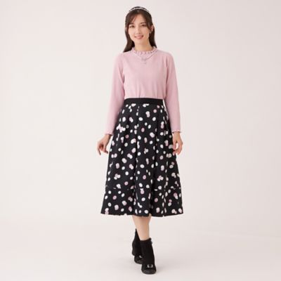 ランダムドット グログランタックスカート（W5S19681＿＿