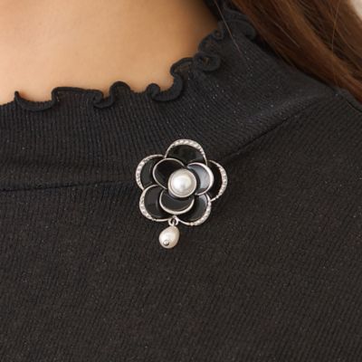 カメリアのブローチ セール】 【OUTLET】カメリアブローチ （ブローチ・コサージュ