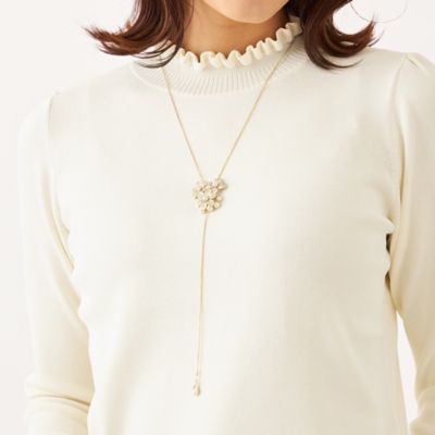 ＜TO BE CHIC (Women)＞パヴェフラワースライド　ネックレス（Ｗ５Ｖ３９６３９＿＿）