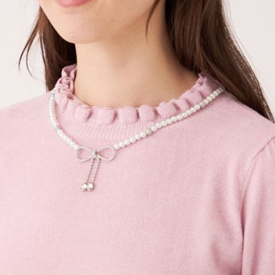 ＜TO BE CHIC (Women)＞トップリボン　ネックレス（Ｗ５Ｖ５４６５４＿＿）