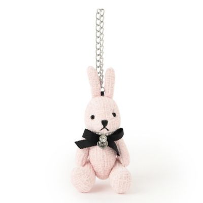 ＜TO BE CHIC (Women)＞ツイードラビット　バッグチャーム【ローズ】（Ｗ５Ｙ４２６４３＿＿）