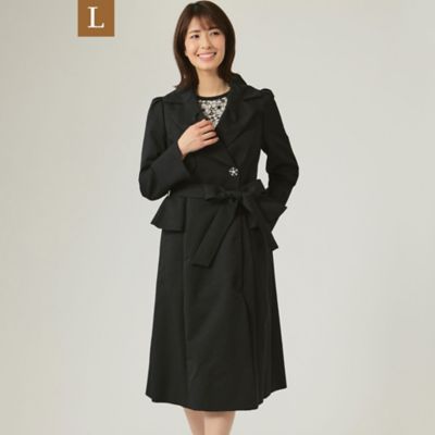 ＜TO BE CHIC L (Women/大きいサイズ)＞【Ｌ】ジャカードタフタ　コート（Ｗ７Ａ０１１０７＿＿）