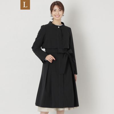 ＜TO BE CHIC L (Women/大きいサイズ)＞【Ｌ】タフタストレッチスタンドカラー　コート（Ｗ７Ａ０１３０７＿＿）