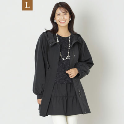 ＜TO BE CHIC L (Women/大きいサイズ)＞【Ｌ】ポリエステルタフタ　コート（Ｗ７Ａ０２４３１＿＿）