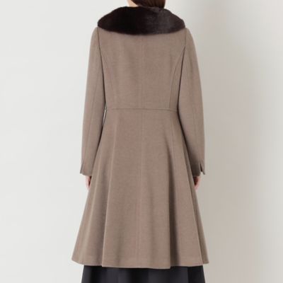 L】ダブルシャルムショートビーバー ウールコート  