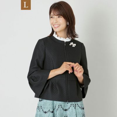 ＜TO BE CHIC L (Women/大きいサイズ)＞【Ｌ】ダイヤマトラッセ　ライトジャケット（Ｗ７Ｅ０１２０２＿＿）