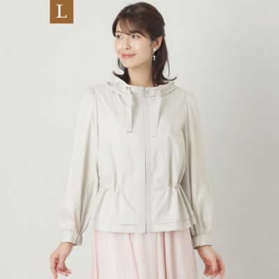 ＜TO BE CHIC L (Women/大きいサイズ)＞【Ｌ】ポリエステルタフタ　ショートブルゾン（Ｗ７Ｅ０４３１０＿＿）