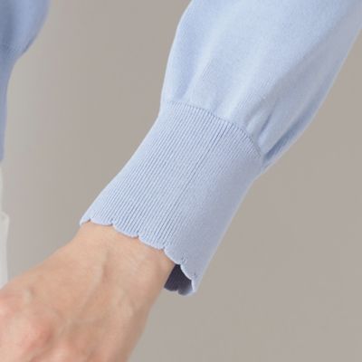 【Ｌ】レインボーツイードコンビ　ニットブルゾン（Ｗ７Ｆ０２５１４＿＿）