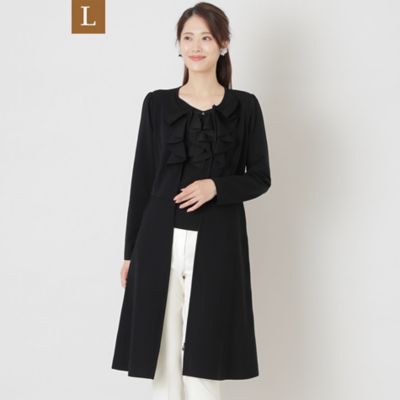 ＜TO BE CHIC L (Women/大きいサイズ)＞【Ｌ】アセテートナイロン　２ＷＡＹニットアウター（Ｗ７Ｆ０３２１８＿＿）