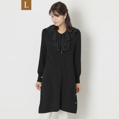 ＜TO BE CHIC L (Women/大きいサイズ)＞【Ｌ】レーヨンポリエステル　ロングカーディガン（Ｗ７Ｆ０４４３７＿＿）