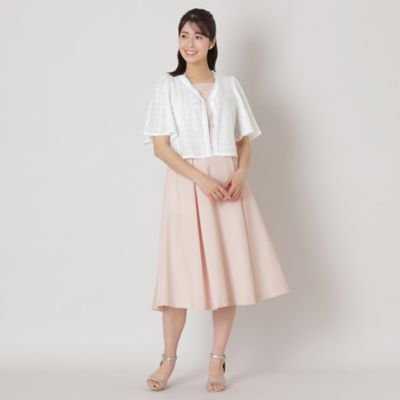 【Ｌ】フラワー刺しゅうコンビ　ボレロ（Ｗ７Ｆ０９５５０＿＿）