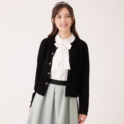 ＜TO BE CHIC L (Women/大きいサイズ)＞【Ｌ】レーヨンモール　カーディガン（Ｗ７Ｆ１０６８０＿＿）
