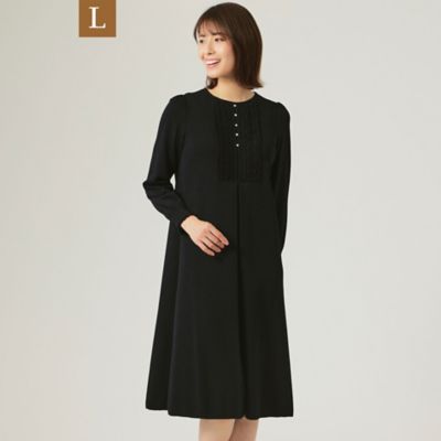 ＜TO BE CHIC L (Women/大きいサイズ)＞【Ｌ】アセテートナイロンストレッチ　ニットワンピース（Ｗ７Ｊ０２１１３＿＿）