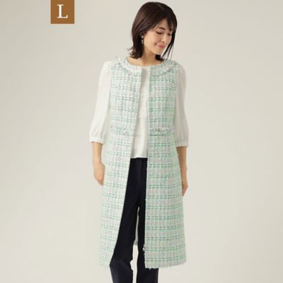＜TO BE CHIC L (Women/大きいサイズ)＞【Ｌ】カラーファンシーツイード　ワンピース（Ｗ７Ｊ０４１２４＿＿）