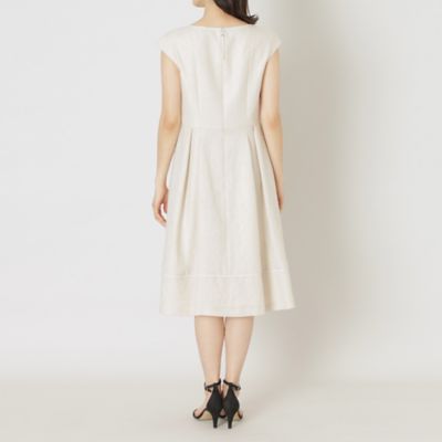 【Ｌ】アイアスストレッチ　ボートネックワンピース（Ｗ７Ｊ０６３１９＿＿）