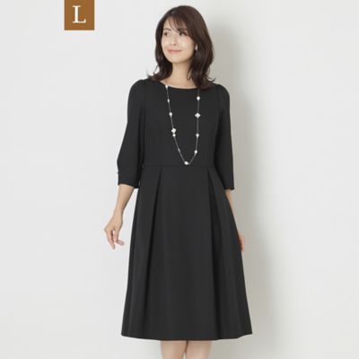 ＜TO BE CHIC L (Women/大きいサイズ)＞【Ｌ】ダブルサテン　ワンピース（Ｗ７Ｊ０７４２７＿＿）