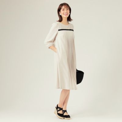 【Ｌ】ラッセルレースバックサテン　ワンピース（Ｗ７Ｊ０８１３９＿＿）