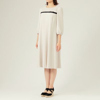 【Ｌ】ラッセルレースバックサテン　ワンピース（Ｗ７Ｊ０８１３９＿＿）