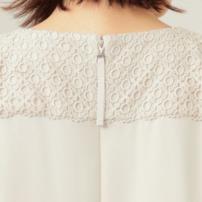 【Ｌ】ラッセルレースバックサテン　ワンピース（Ｗ７Ｊ０８１３９＿＿）