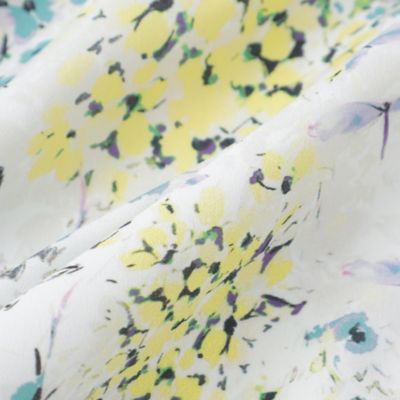 【Ｌ】フラワープリント　ノーカラーワンピース（Ｗ７Ｊ０８３３４＿＿）