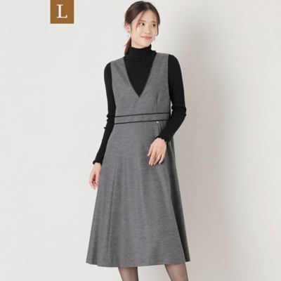 ＜TO BE CHIC L (Women/大きいサイズ)＞【Ｌ】バランサーキュラージャージー　ワンピース（Ｗ７Ｊ０９２６０＿＿）