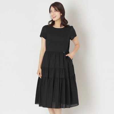 TO BE CHIC L (Women/大きいサイズ)/トゥー ビー シックＬ 【Ｌ】ウェーブローン　ランダムティアードワンピース（Ｗ７Ｊ１０５６０＿＿）