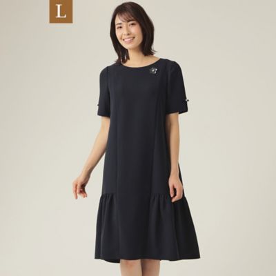 【Ｌ】ストレッチダブルクロス　ワンピース（Ｗ７Ｊ１３１３０＿＿）