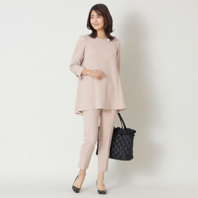 【Ｌ】ストレッチダブルクロス　チュニックブラウス（Ｗ７Ｍ０３５１０＿＿）