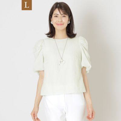 【Ｌ】バンピーリップストップ　ブラウス（Ｗ７Ｍ１０３４５＿＿）