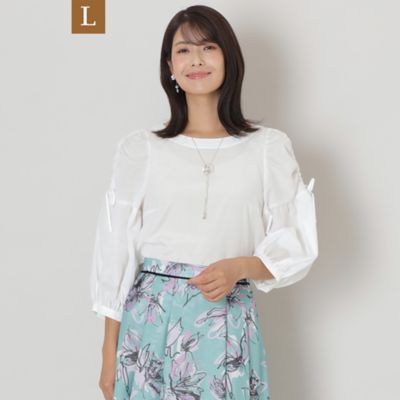 TO BE CHIC L (Women/大きいサイズ)/トゥー ビー シックＬ 【L】ブライトクロス プルオーバーブラウス(W7M10415__)