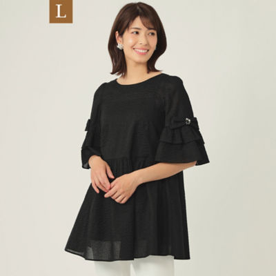 tobechic大きいサイズ44♥︎フリルたチュニック 公式ショップ】 tobechic大きいサイズ44♥︎フリルたチュニック
