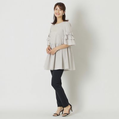 【Ｌ】【ＷＥＢ限定】コットンギンガムチェック　チュニックブラウス（Ｗ７Ｍ３０３８６＿＿）