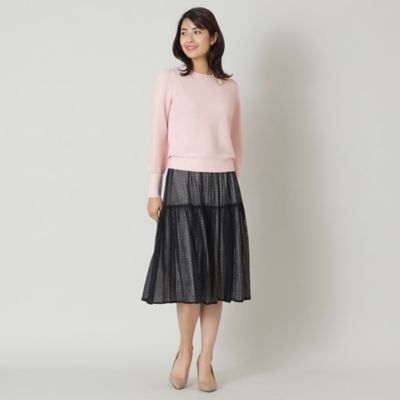【Ｌ】スパンコールボリュームスリーブ　ニット（Ｗ７Ｎ０１５０６＿＿）