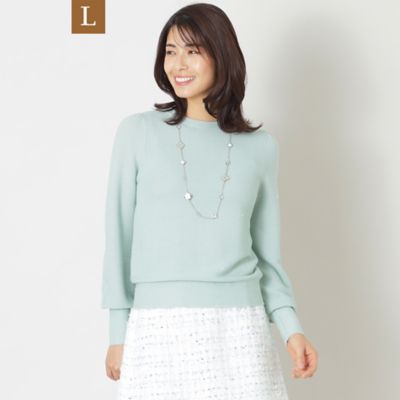 【Ｌ】スパンコールボリュームスリーブ　ニット（Ｗ７Ｎ０１５０６＿＿）