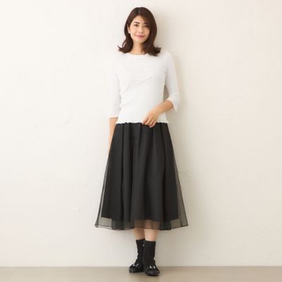 L】ビジュー＆リボン ニット（W7N03633＿＿） | TO BE CHIC L