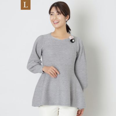 TO BE CHIC L (Women/大きいサイズ)/トゥー ビー シックＬ 【L】アクリルウールブレンド プルオーバーニット(W7N09453__)