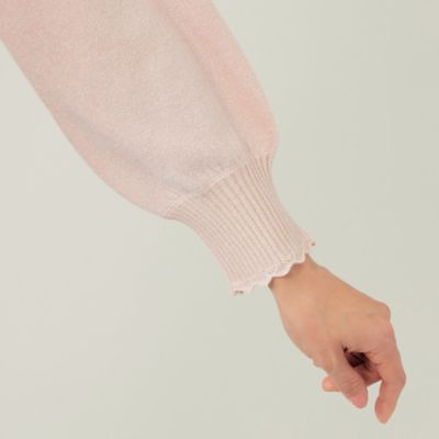【Ｌ】ラメモールニット　プルオーバー（Ｗ７Ｎ１３１６５＿＿）