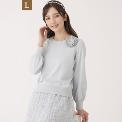 【大きいサイズ】 46サイズ TO BE CHIC 装飾 スカート N135 TO BE CHIC L (Women/大きいサイズ) / トゥー ビー シックL TOP